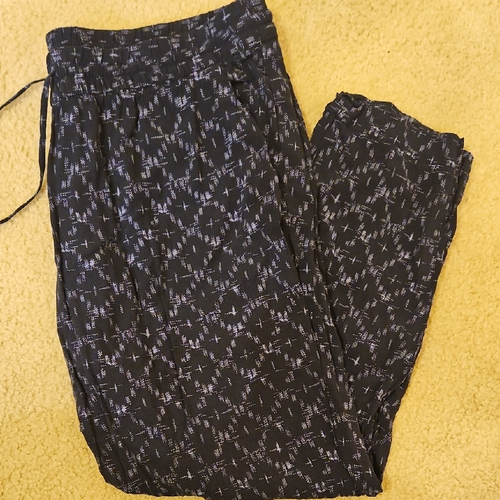 Black and White Patterned Pants